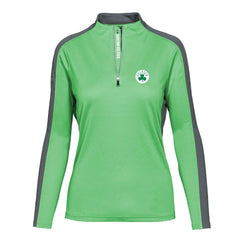 Kelly Green Boston Celtics Levelwear Women's Remi Insignia Core Quarter-Zip Pullover Top | NBA