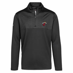 Black Miami Heat Levelwear Truth Insignia Core Quarter-Zip Pullover Top | NBA