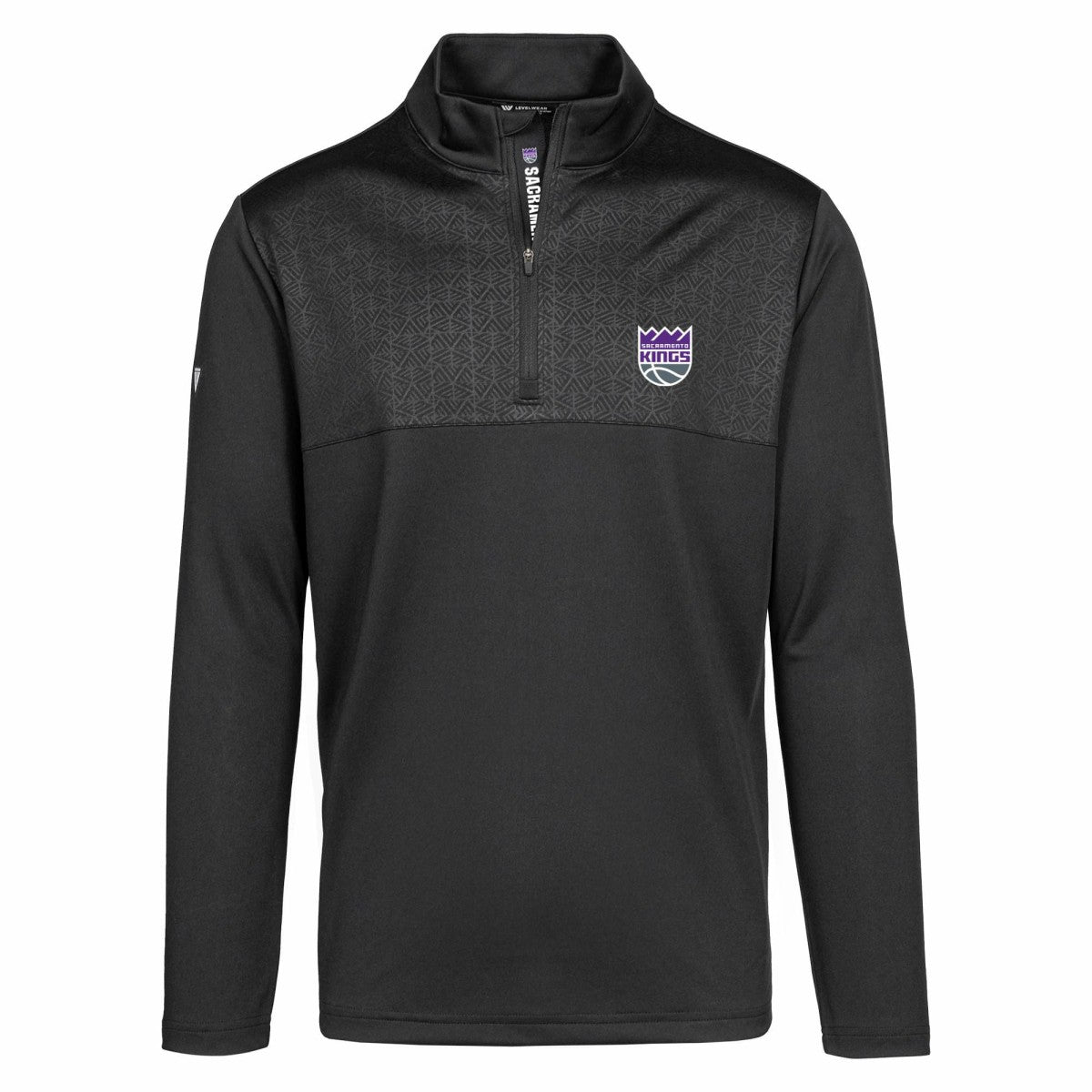 Black Sacramento Kings Levelwear Truth Insignia Core Quarter-Zip Pullover Top | NBA