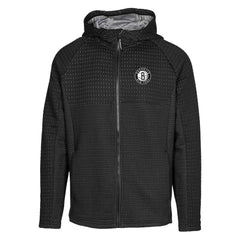 Black Brooklyn Nets Levelwear Durham Insignia Core Full-Zip Hoodie | NBA
