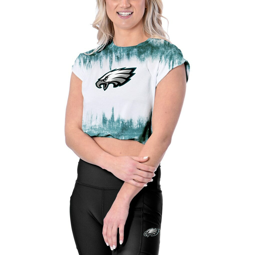 Philadelphia Eagles Certo Women's Cropped Framework T-Shirt | NFL Hot