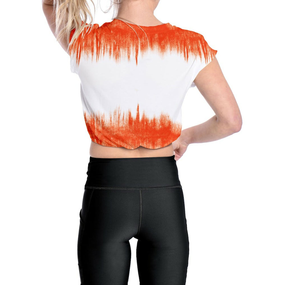 Cincinnati Bengals Certo Women's Cropped Framework T-Shirt | NFL Outlet