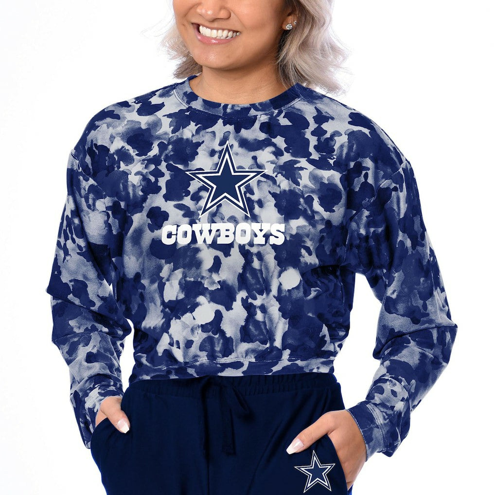 Dallas Cowboys Certo Women's Cropped Long Sleeve T-Shirt | NFL New