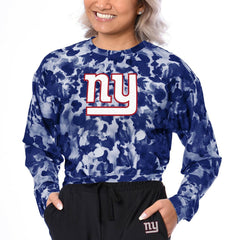 New York Giants Certo Women's Cropped Long Sleeve T-Shirt | NFL Near me