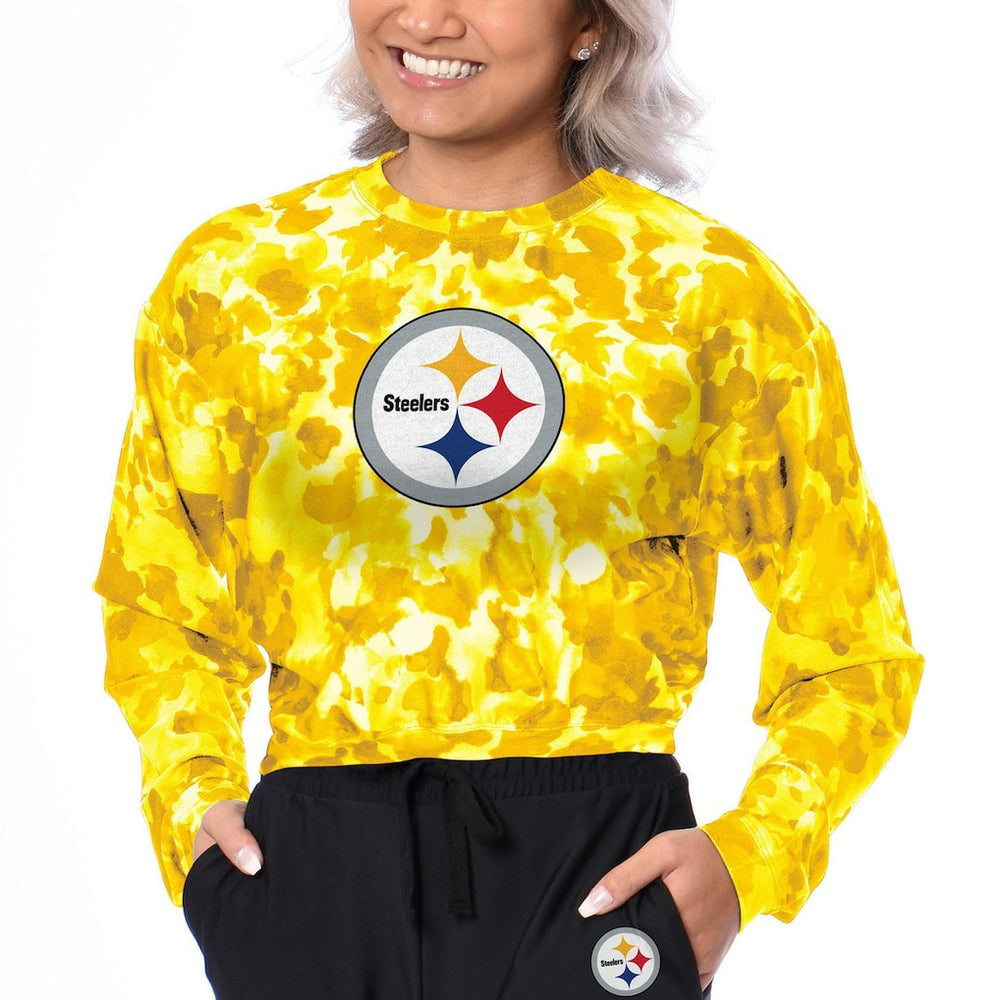 Pittsburgh Steelers Certo Women's Cropped Long Sleeve T-Shirt | NFL Near me