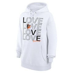 Baltimore Orioles G-III 4Her by Carl Banks Women's Love Graphic Fleece Hoodie - MLB Hoodies
