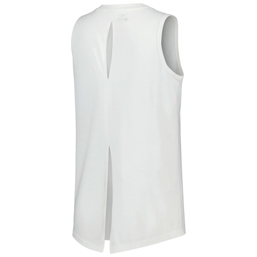 White Phoenix Suns Levelwear Women's Paisley Peekaboo Tank Top | NBA