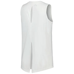 White Phoenix Suns Levelwear Women's Paisley Peekaboo Tank Top | NBA