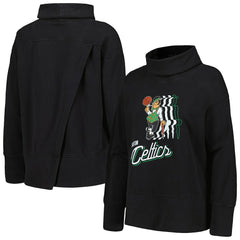 Black Boston Celtics Levelwear Women's Sunset Pullover Sweatshirt | NBA