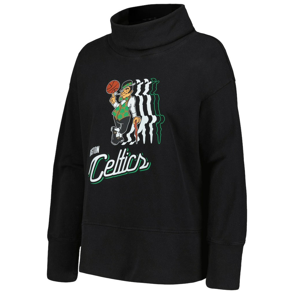Black Boston Celtics Levelwear Women's Sunset Pullover Sweatshirt | NBA