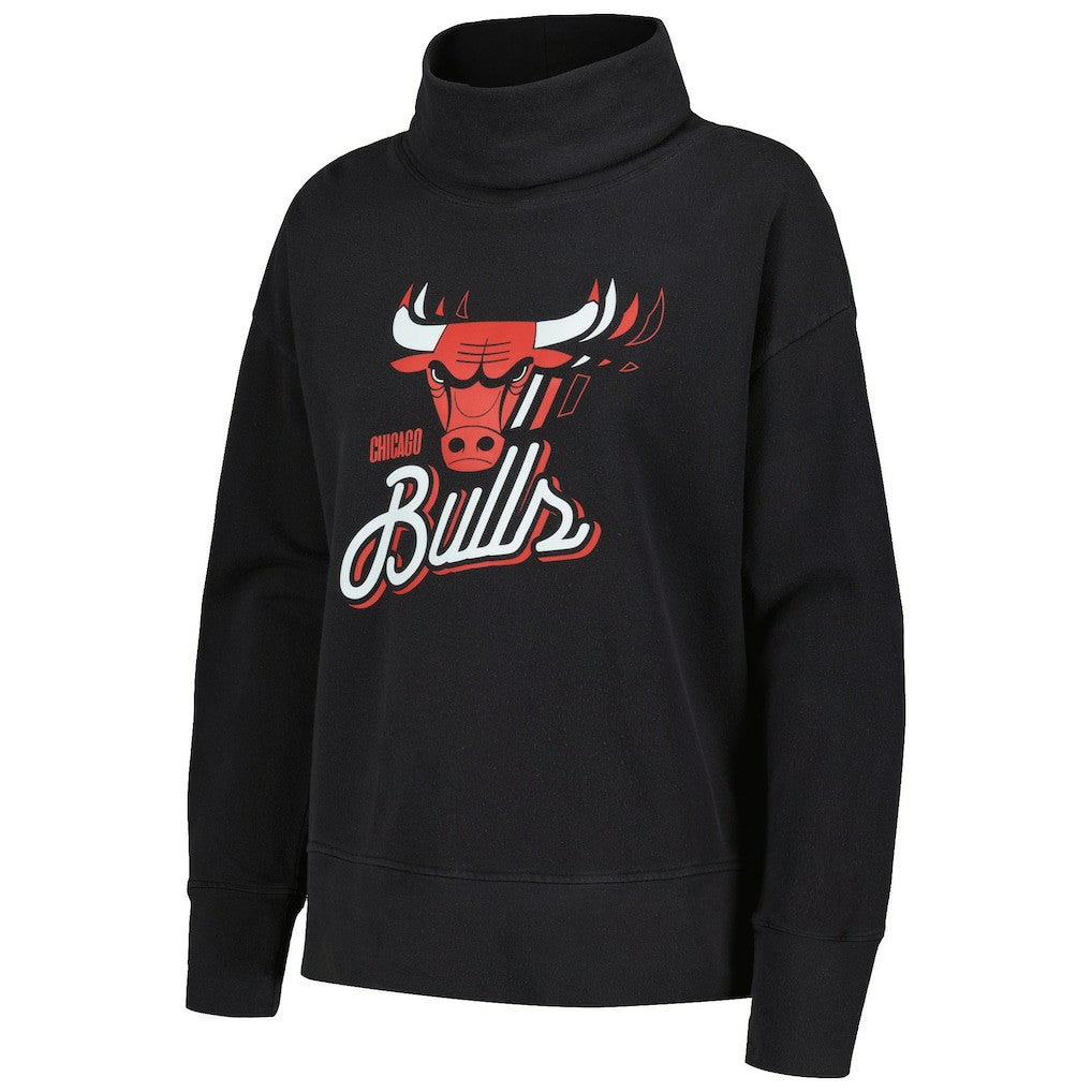 Black Chicago Bulls Levelwear Women's Sunset Pullover Sweatshirt sale | NBA