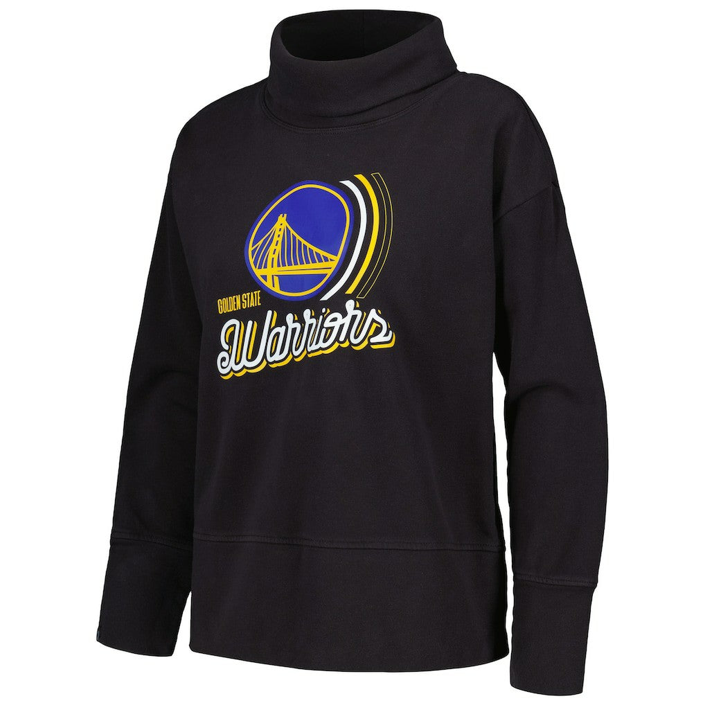 Black Golden State Warriors Levelwear Women's Sunset Pullover Sweatshirt sale | NBA