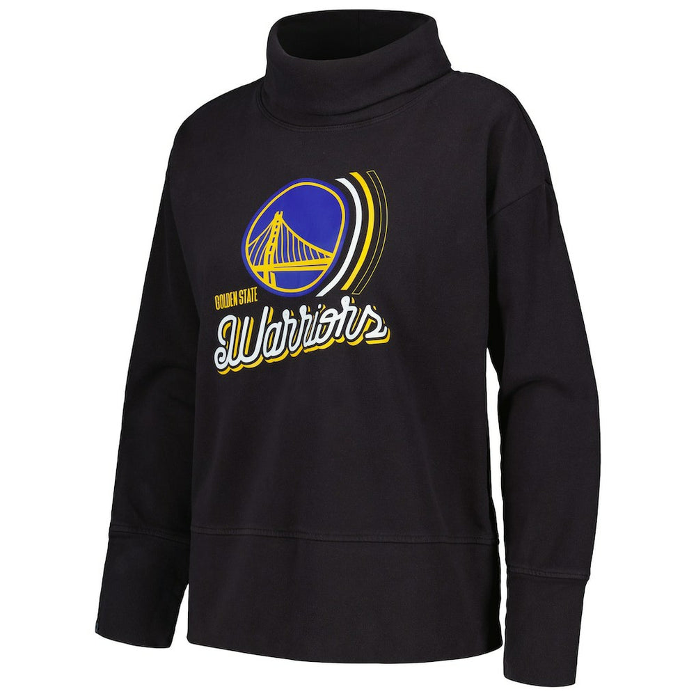 Black Golden State Warriors Levelwear Women's Sunset Pullover Sweatshirt sale | NBA
