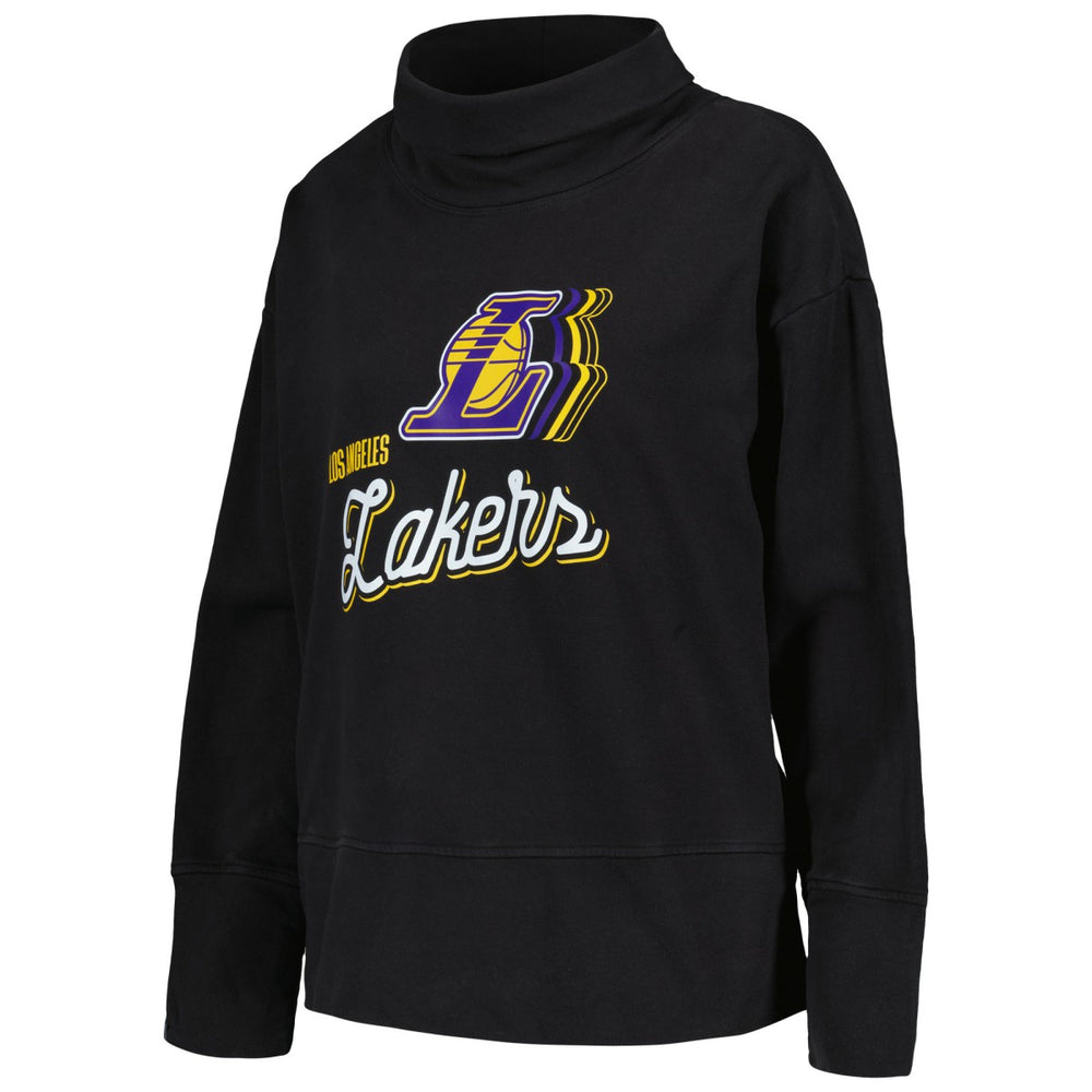 Black Los Angeles Lakers Levelwear Women's Sunset Pullover Sweatshirt | NBA