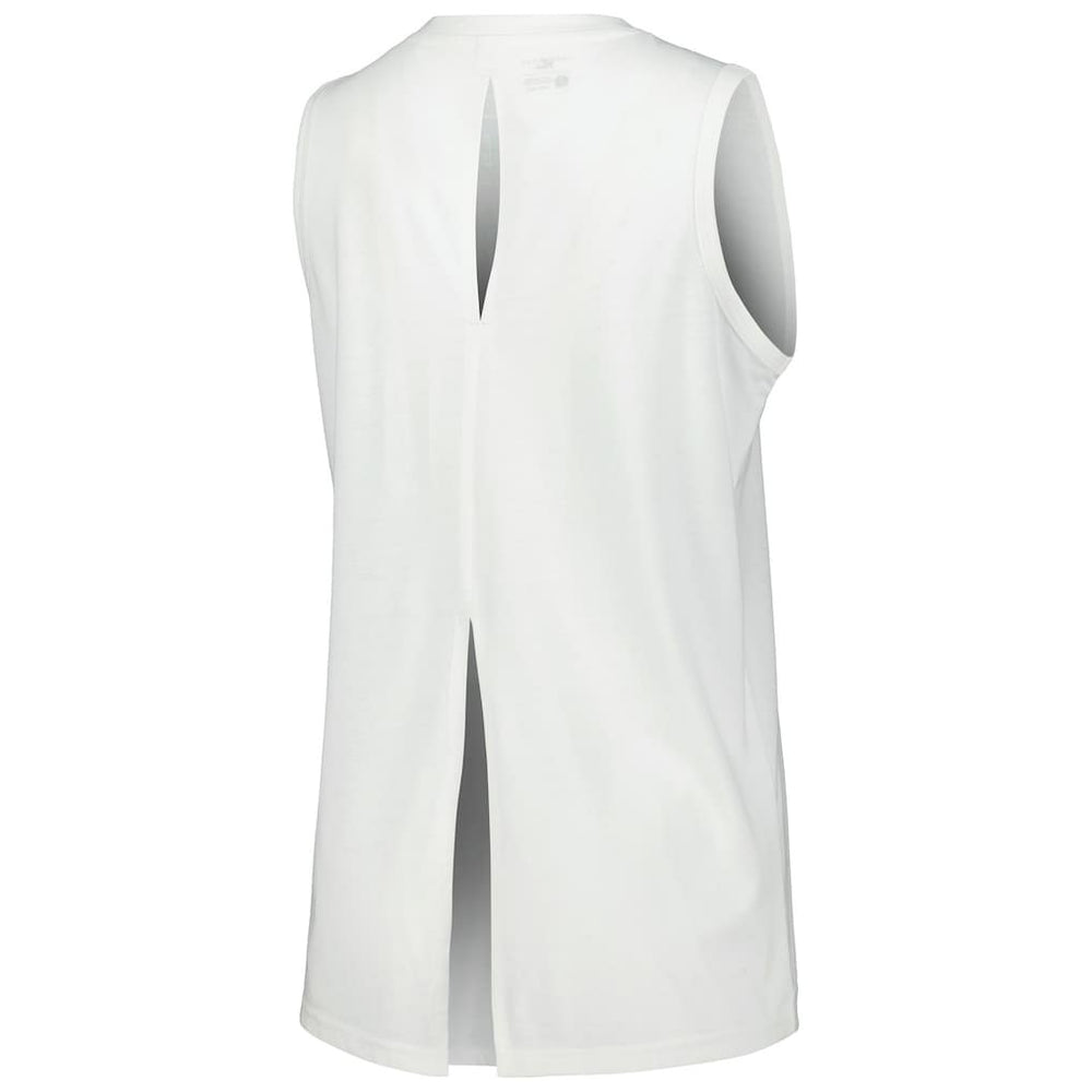 White Brooklyn Nets Levelwear Women's Paisley Peekaboo Tank Top | NBA