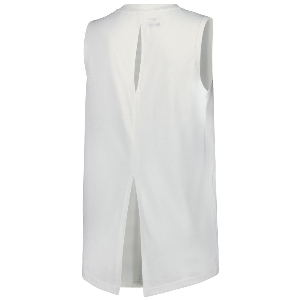 White Miami Heat Levelwear Women's Paisley Peekaboo Tank Top | NBA