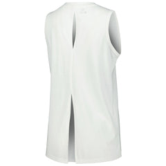 White Milwaukee Bucks Levelwear Women's Paisley Peekaboo Tank Top | NBA