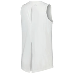 White Los Angeles Lakers Levelwear Women's Paisley Peekaboo Tank Top | NBA