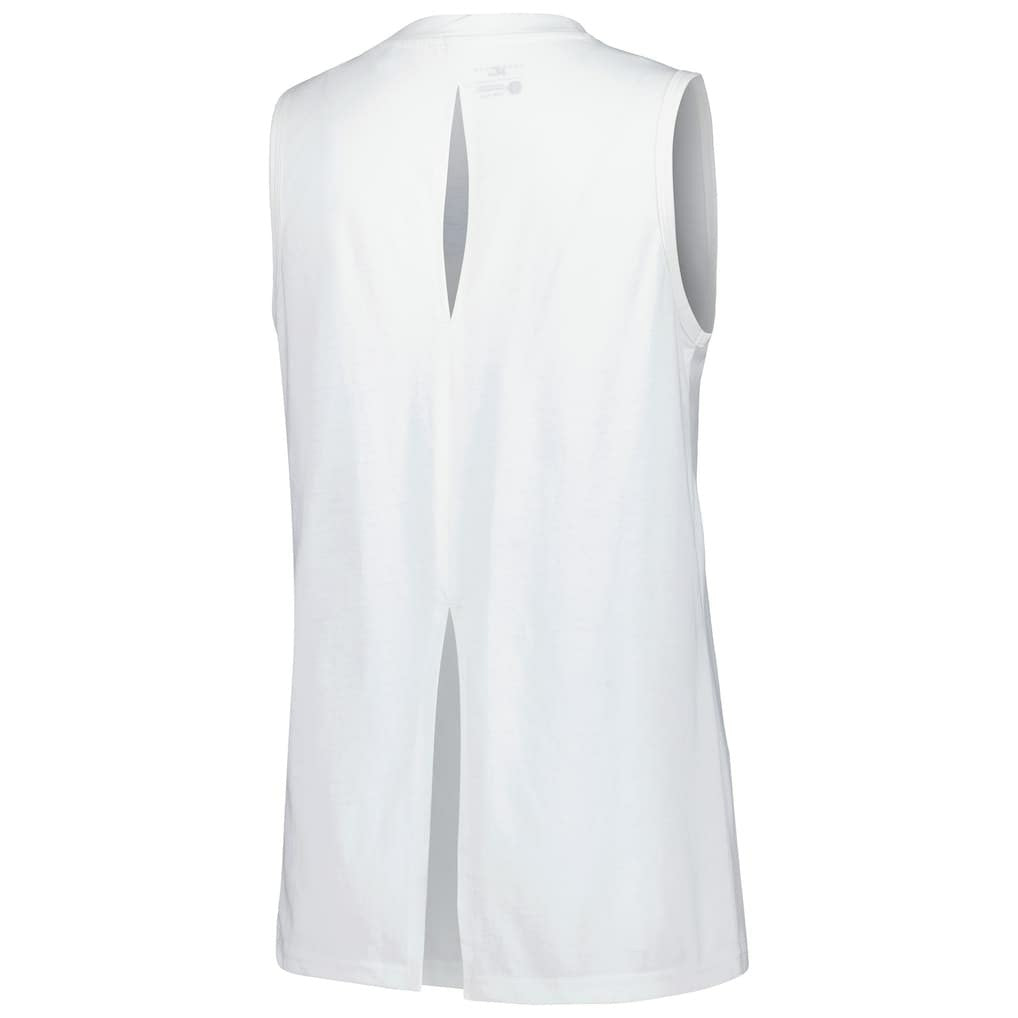White Dallas Mavericks Levelwear Women's Paisley Peekaboo Tank Top sale | NBA