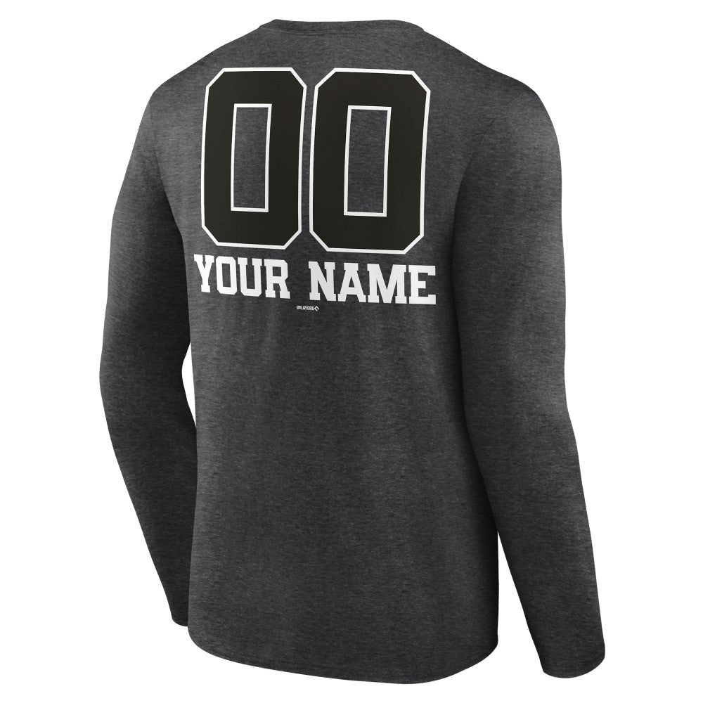 Milwaukee Brewers Personalized Monochrome Name & Number Long Sleeve T-Shirt - MLB T-shirts