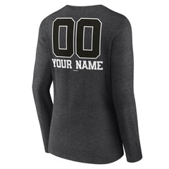 Milwaukee Brewers Women's Personalized Monochrome Name & Number Long Sleeve V-Neck T-Shirt - MLB T-shirts