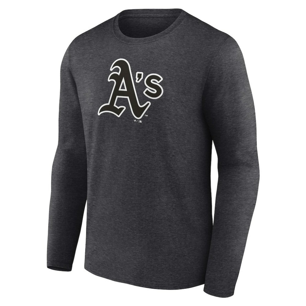 Athletics Personalized Monochrome Name & Number Long Sleeve T-Shirt - MLB T-shirts
