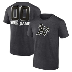 Athletics Personalized Monochrome Name & Number T-Shirt - MLB T-shirts