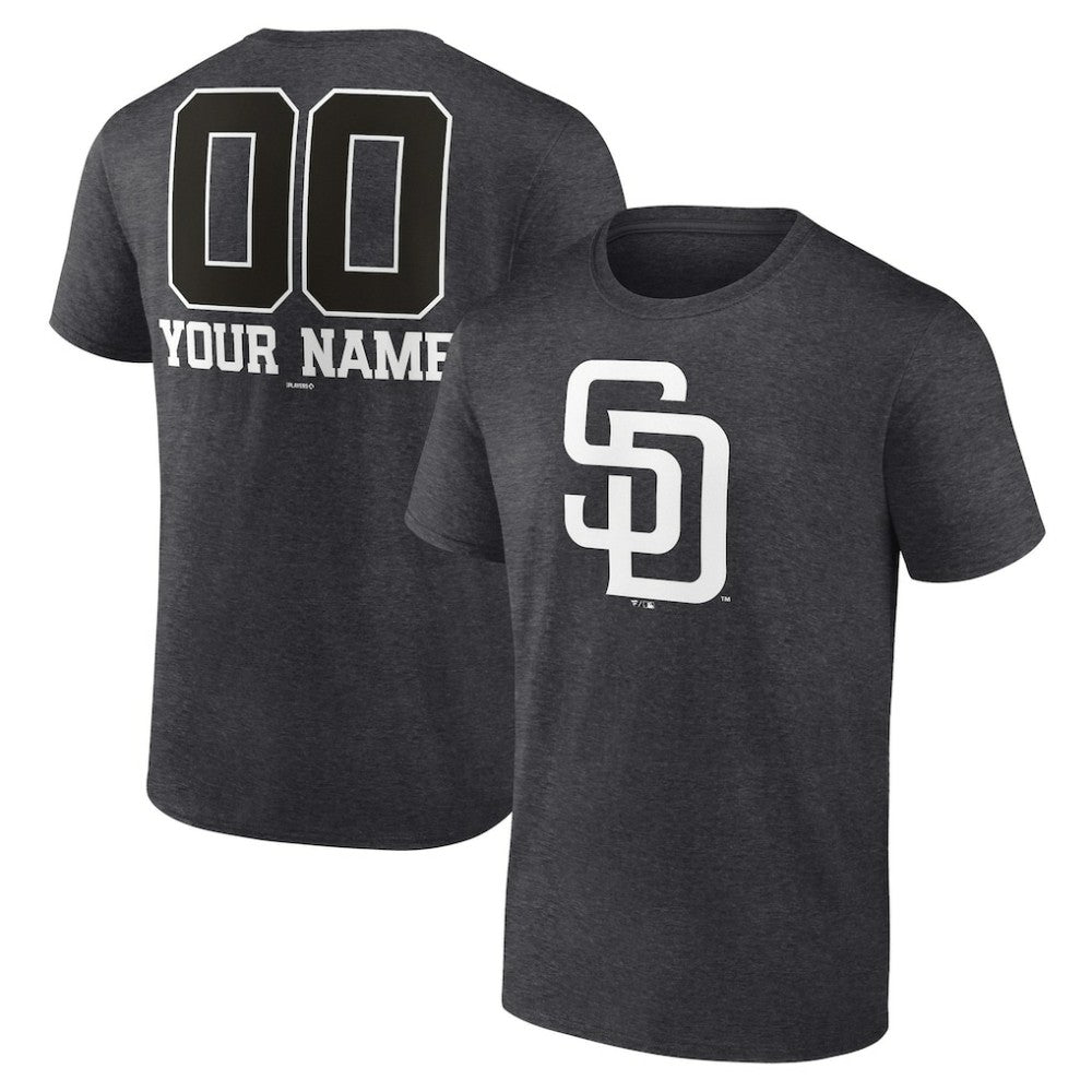 San Diego Padres Personalized Monochrome Name & Number T-Shirt - MLB T-shirts