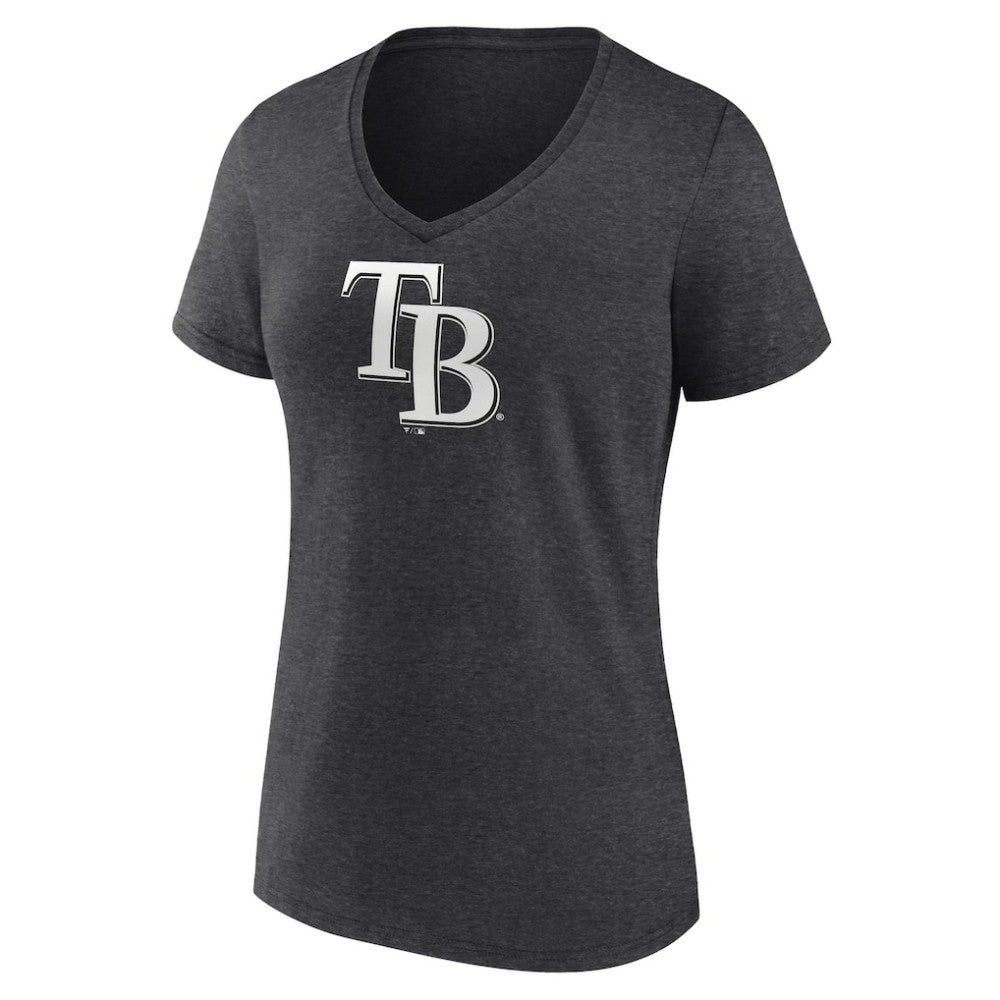 Tampa Bay Rays Women's Personalized Monochrome Name & Number V-Neck T-Shirt - MLB T-shirts