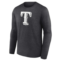 Texas Rangers Personalized Monochrome Name & Number Long Sleeve T-Shirt - MLB T-shirts