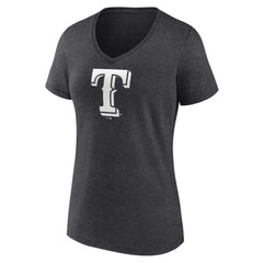 Texas Rangers Women's Personalized Monochrome Name & Number V-Neck T-Shirt - MLB T-shirts