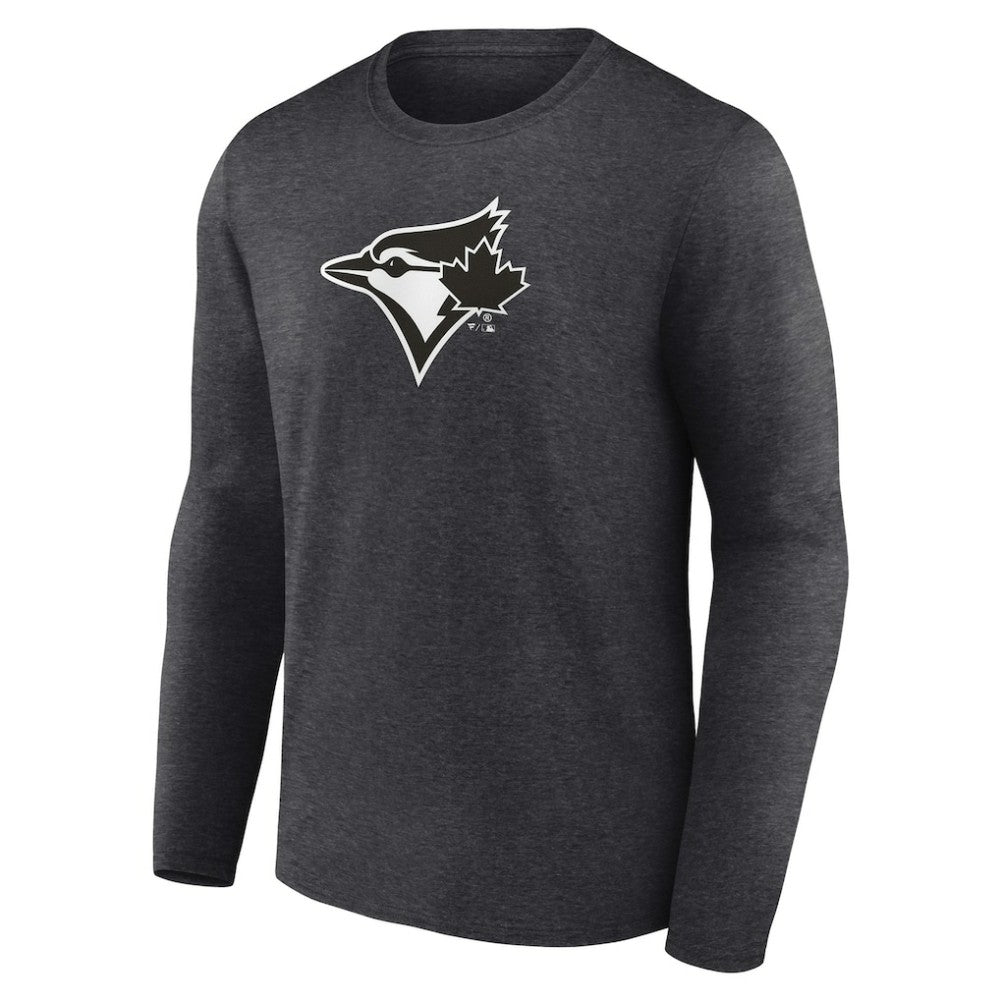 Toronto Blue Jays Personalized Monochrome Name & Number Long Sleeve T-Shirt - MLB T-shirts