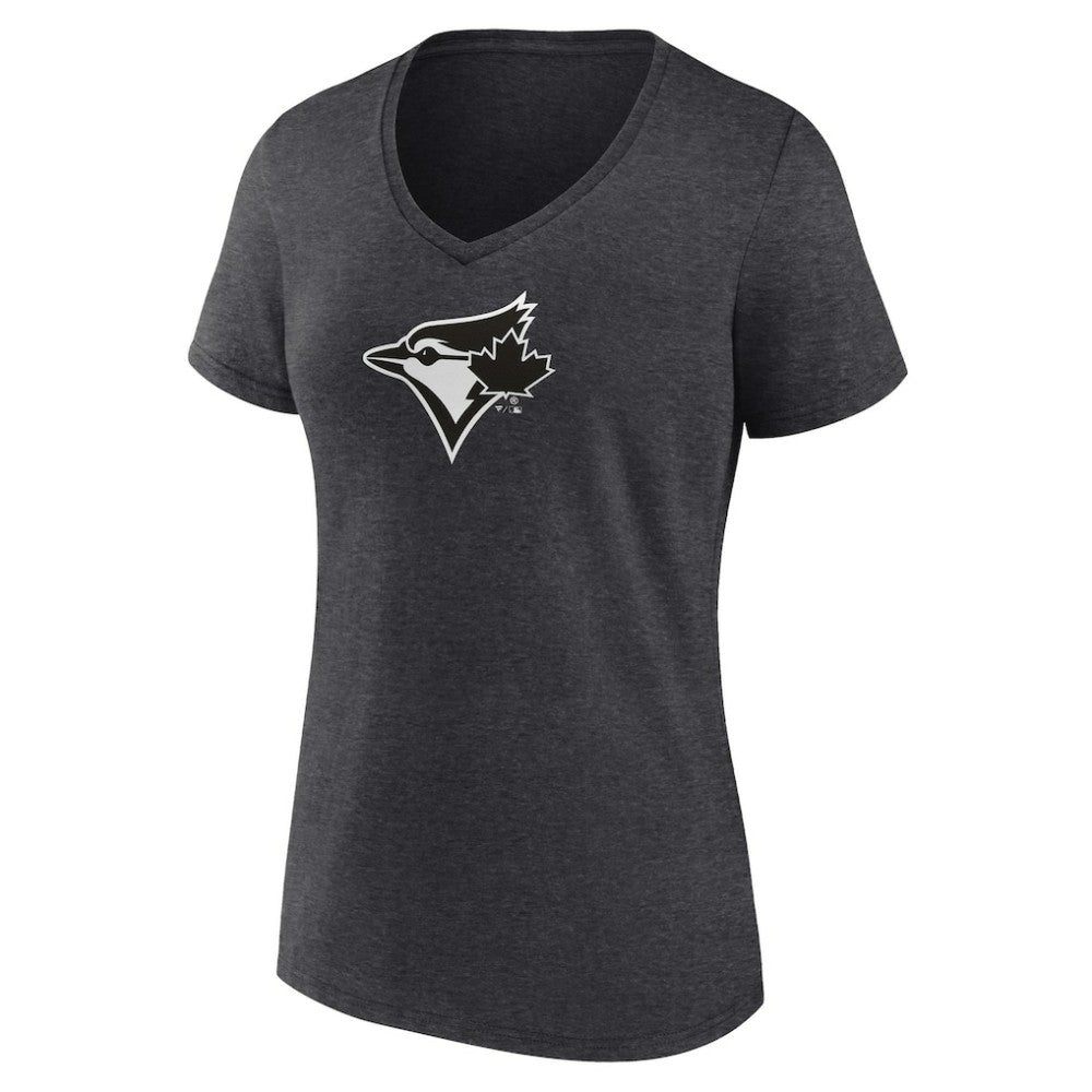 Toronto Blue Jays Women's Personalized Monochrome Name & Number V-Neck T-Shirt - MLB T-shirts