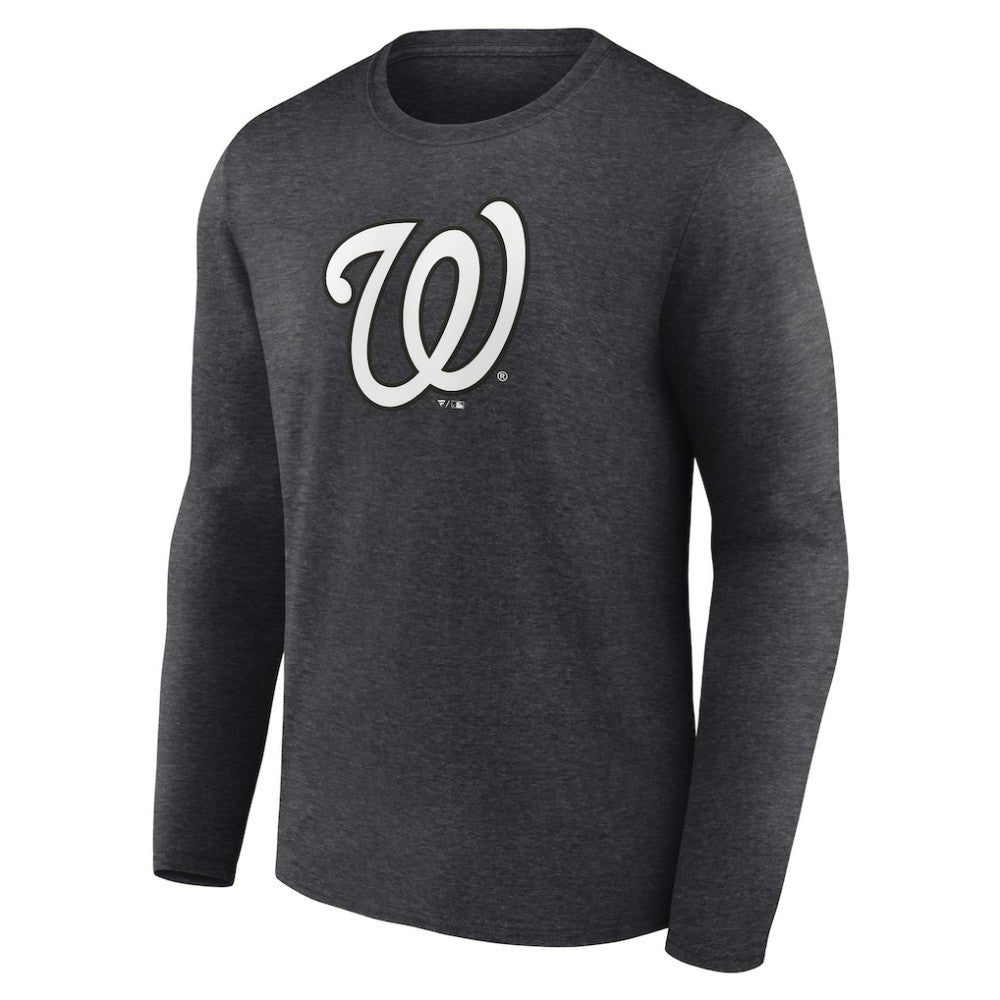 Washington Nationals Personalized Monochrome Name & Number Long Sleeve T-Shirt - MLB T-shirts