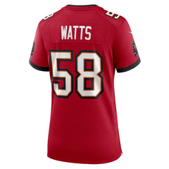 Tampa Bay Buccaneers Markees Watts  Women's Game Jersey | NFL Discount