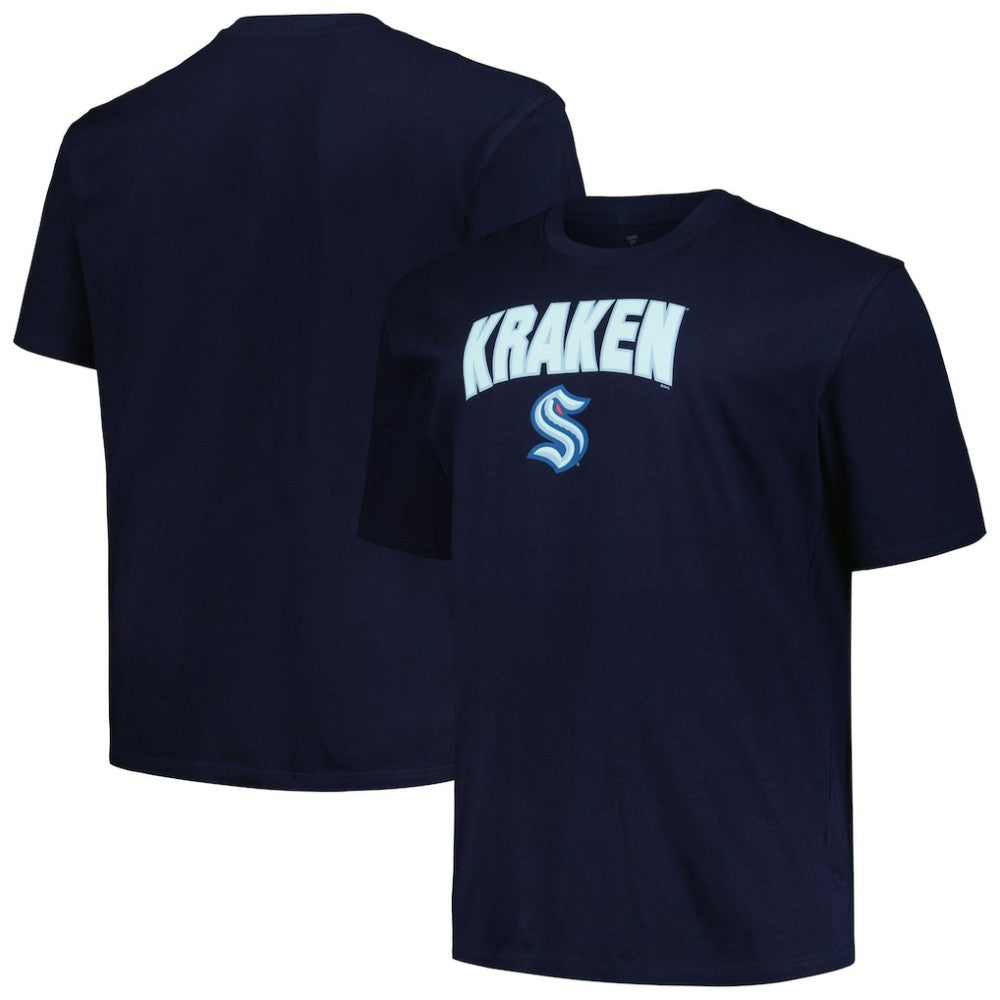 Seattle Kraken Profile Big & Tall Arch Over Logo T-Shirt -  NHL T-shirts