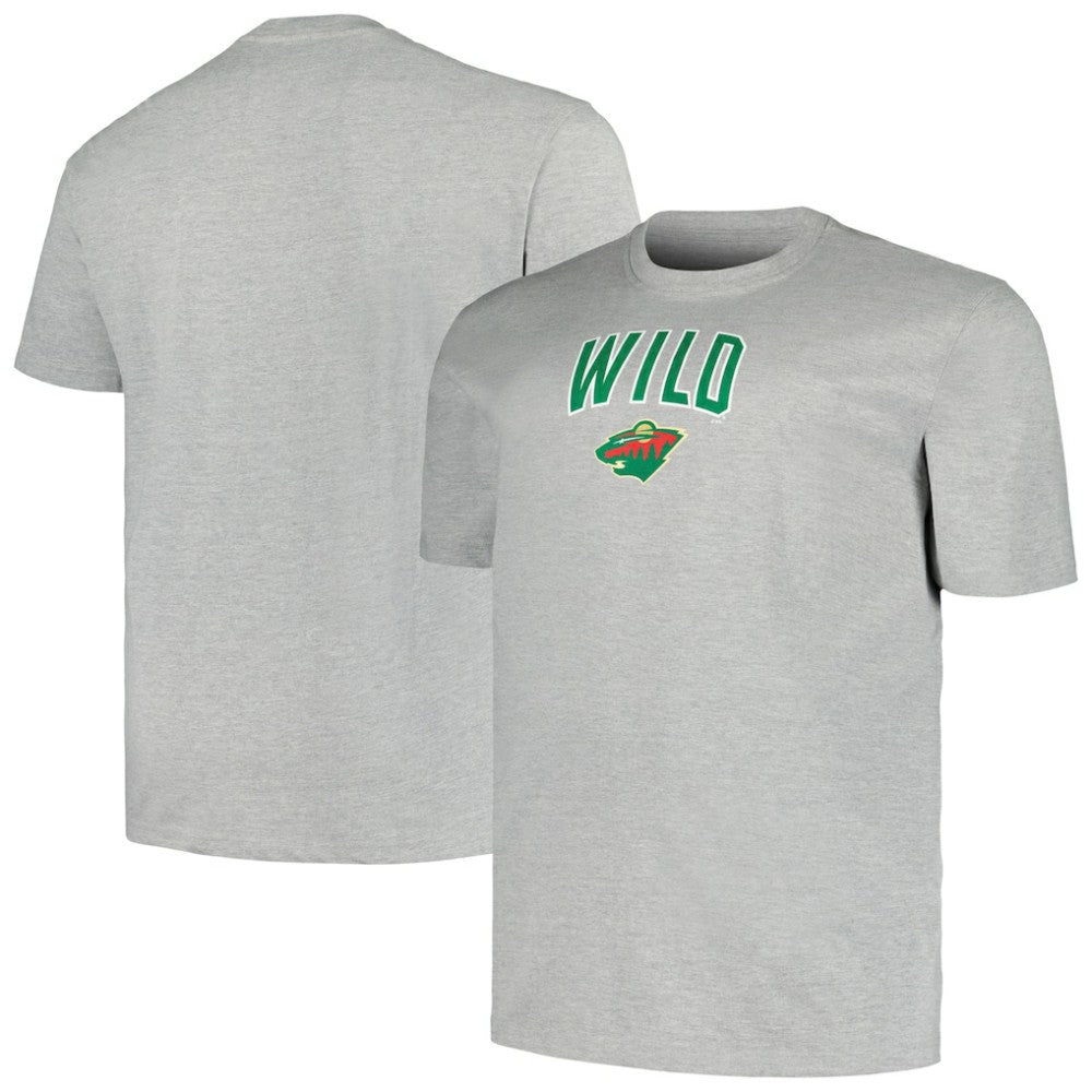 Minnesota Wild Profile Big & Tall Arch Over Logo T-Shirt -  NHL T-shirts
