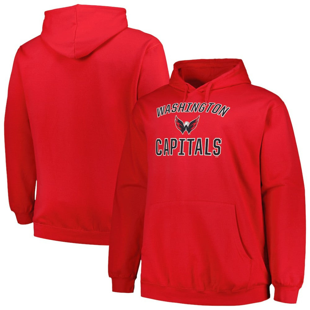 Washington Capitals Profile Big & Tall Arch Over Logo Pullover Hoodie -  NHL Hoodies