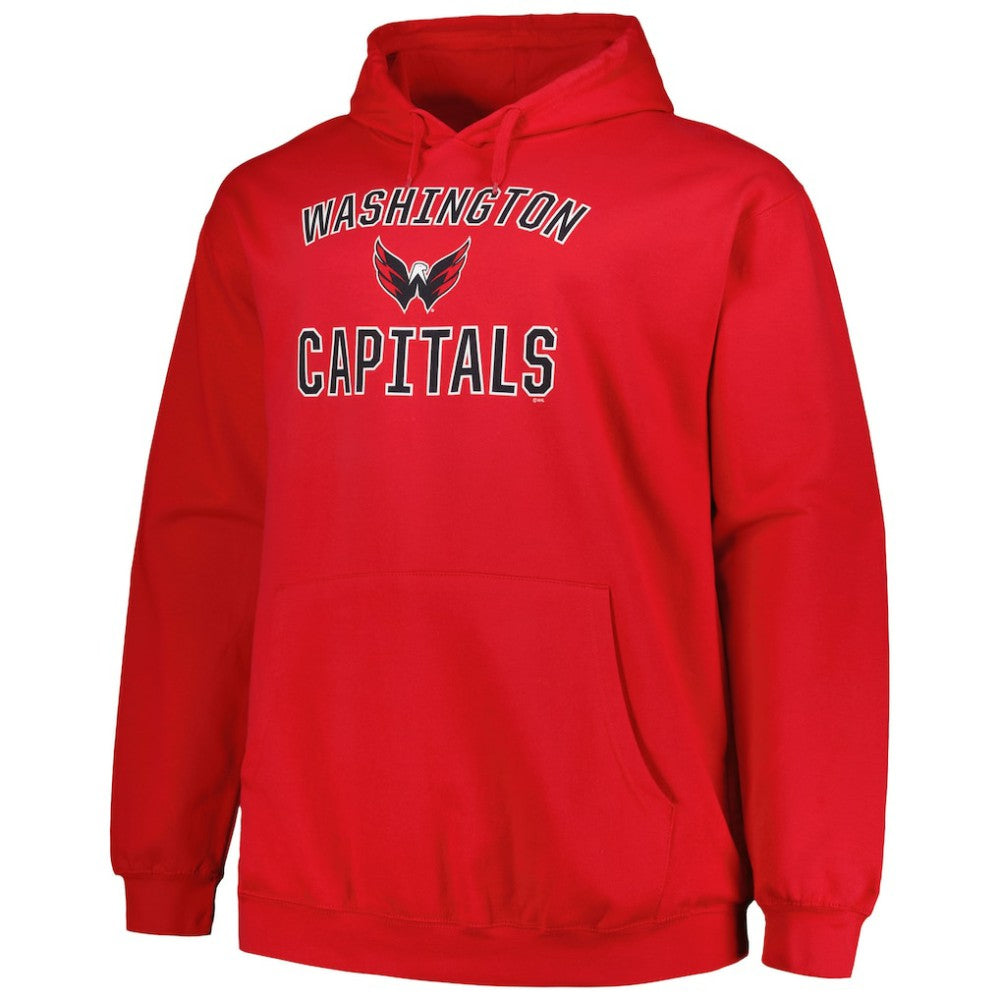 Washington Capitals Profile Big & Tall Arch Over Logo Pullover Hoodie -  NHL Hoodies