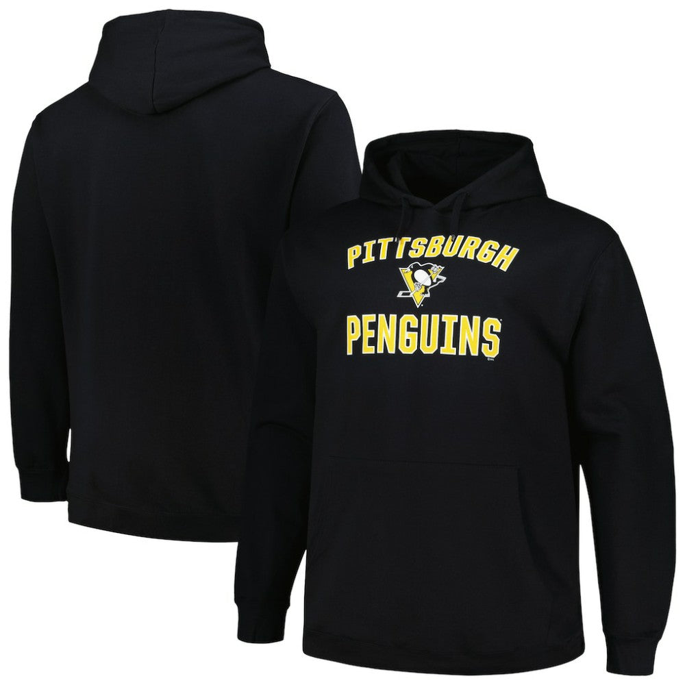 Pittsburgh Penguins Profile Big & Tall Arch Over Logo Pullover Hoodie -  NHL Hoodies