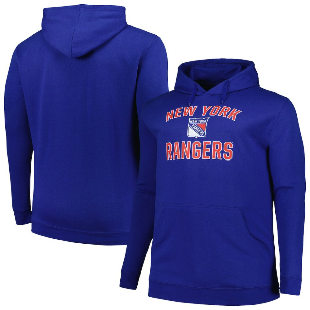 New York Rangers Profile Big & Tall Arch Over Logo Pullover Hoodie -  NHL Hoodies