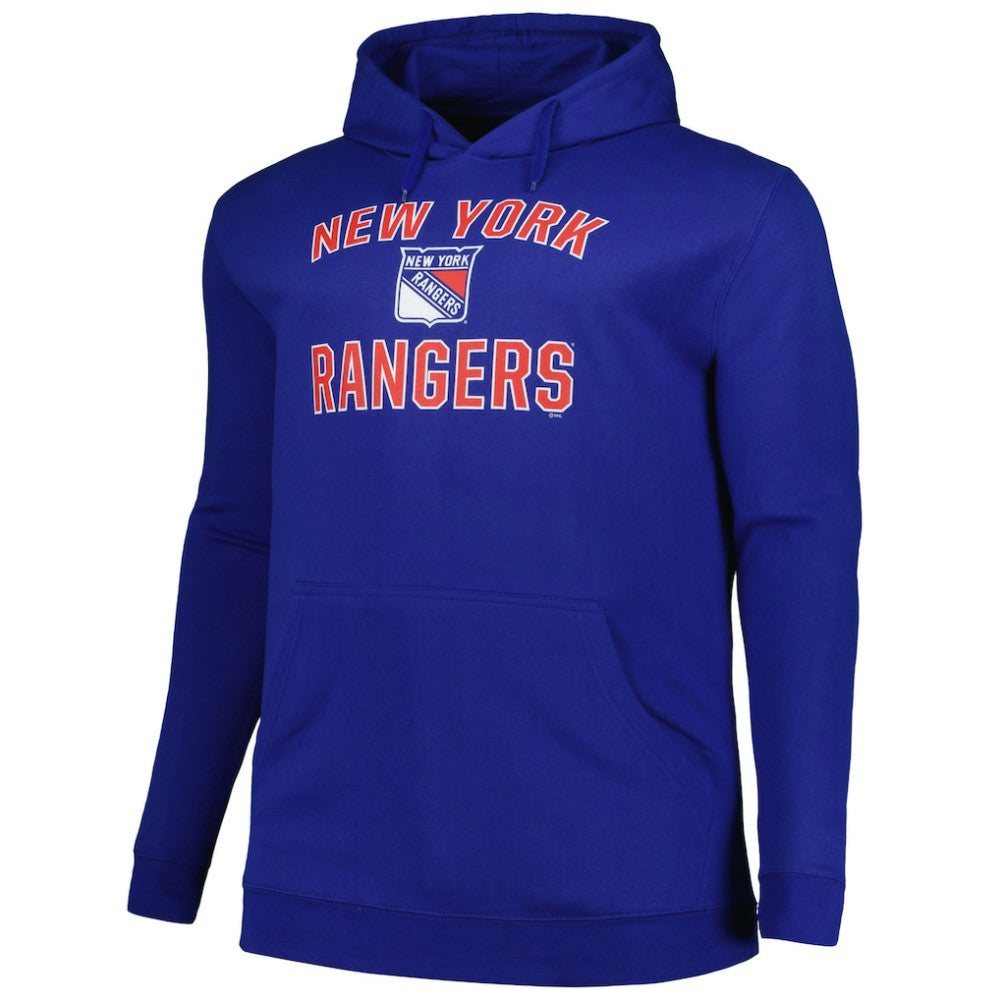 New York Rangers Profile Big & Tall Arch Over Logo Pullover Hoodie -  NHL Hoodies