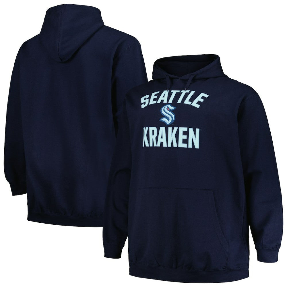 Seattle Kraken Profile Big & Tall Arch Over Logo Pullover Hoodie -  NHL Hoodies