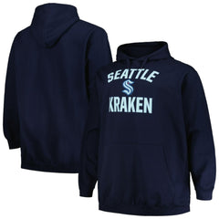 Seattle Kraken Profile Big & Tall Arch Over Logo Pullover Hoodie -  NHL Hoodies