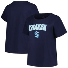 Seattle Kraken Profile Women's Plus Size Arch Over Logo T-Shirt -  NHL T-shirts