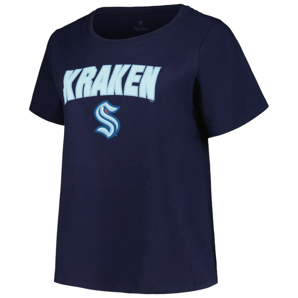 Seattle Kraken Profile Women's Plus Size Arch Over Logo T-Shirt -  NHL T-shirts