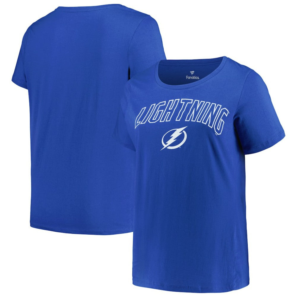 Tampa Bay Lightning Profile Women's Plus Size Arch Over Logo T-Shirt -  NHL T-shirts