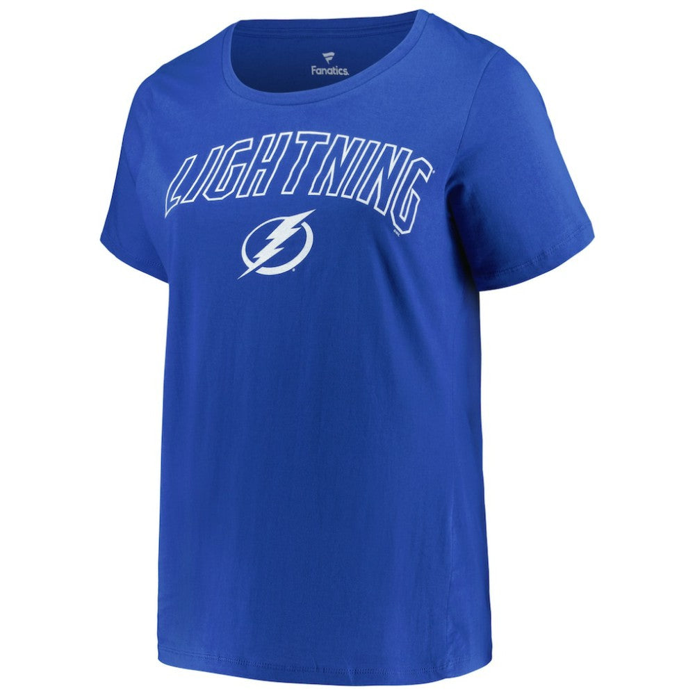 Tampa Bay Lightning Profile Women's Plus Size Arch Over Logo T-Shirt -  NHL T-shirts
