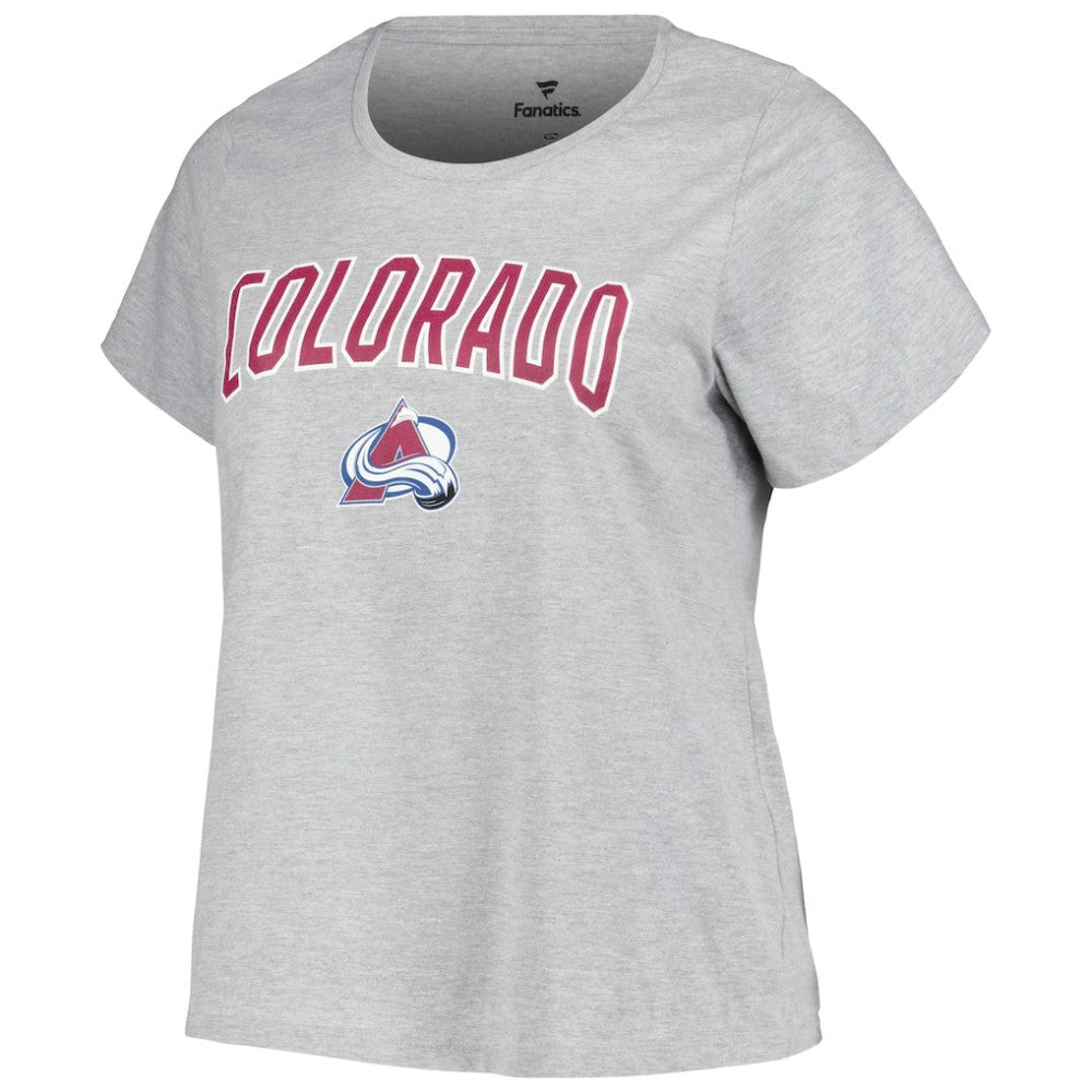 Colorado Avalanche Profile Women's Plus Size Arch Over Logo T-Shirt -  NHL T-shirts