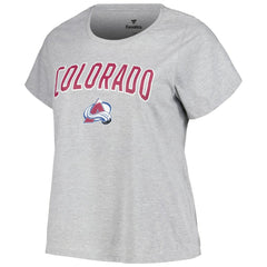 Colorado Avalanche Profile Women's Plus Size Arch Over Logo T-Shirt -  NHL T-shirts